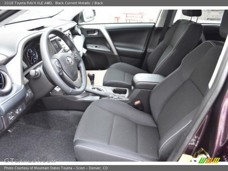Black Current Metallic / Black 2018 Toyota RAV4 XLE AWD