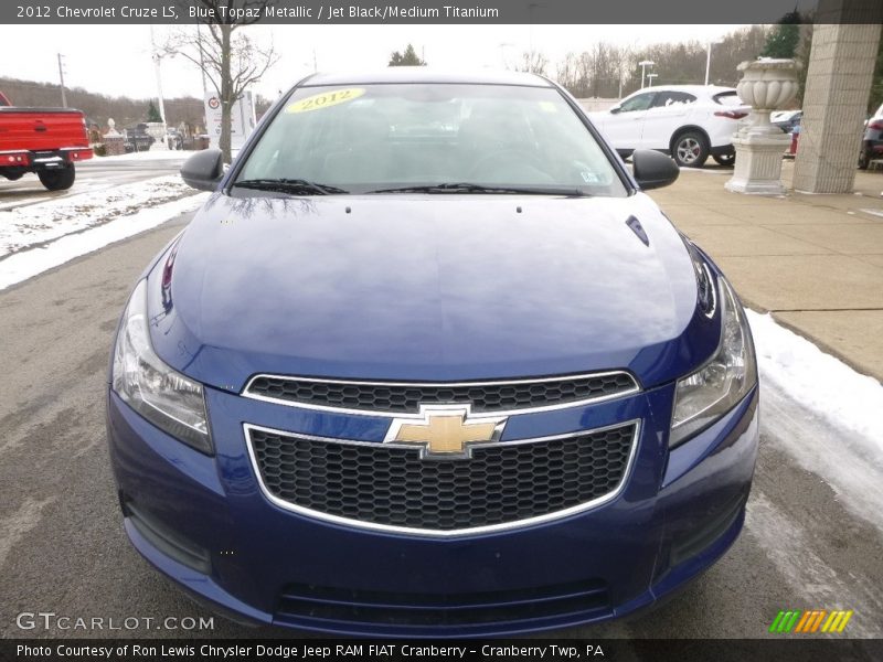 Blue Topaz Metallic / Jet Black/Medium Titanium 2012 Chevrolet Cruze LS