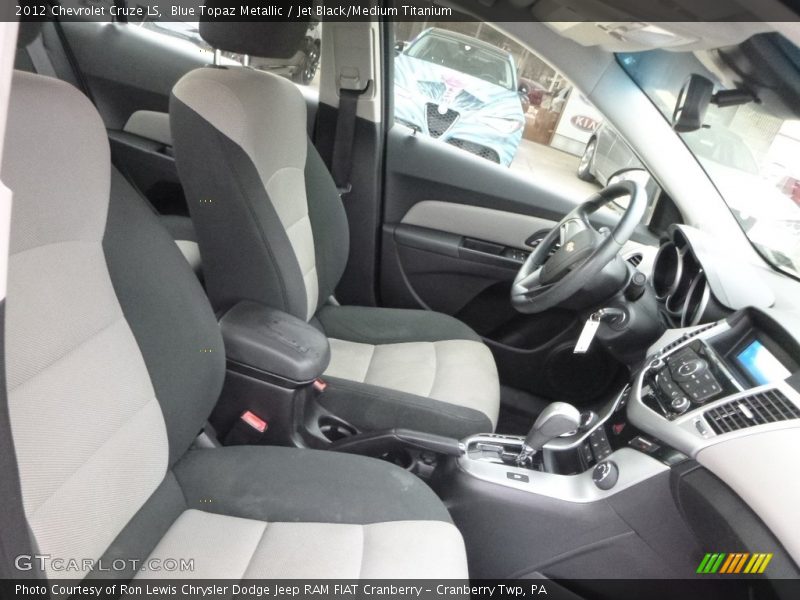 Blue Topaz Metallic / Jet Black/Medium Titanium 2012 Chevrolet Cruze LS
