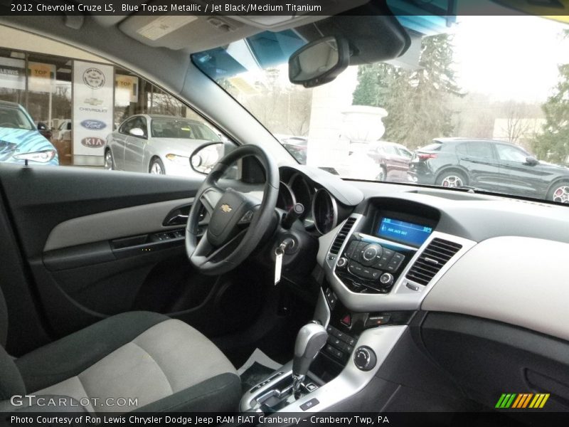 Blue Topaz Metallic / Jet Black/Medium Titanium 2012 Chevrolet Cruze LS