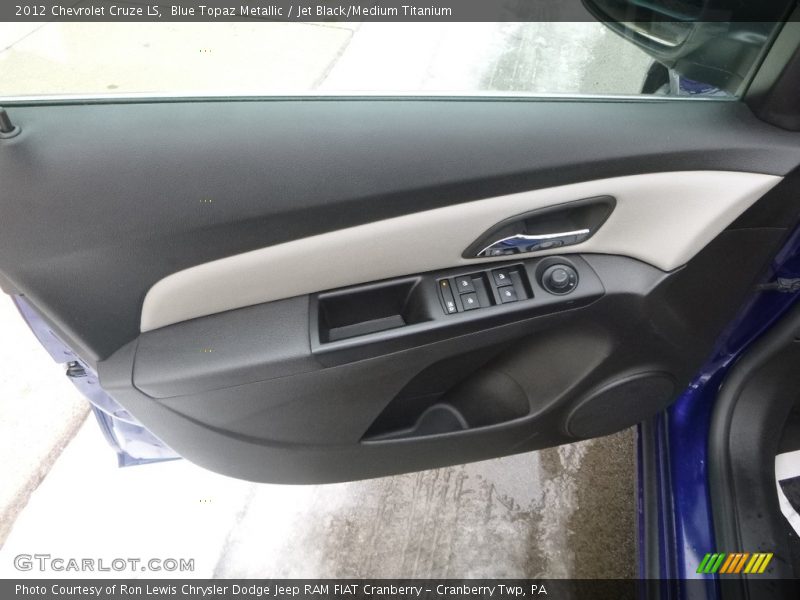 Blue Topaz Metallic / Jet Black/Medium Titanium 2012 Chevrolet Cruze LS