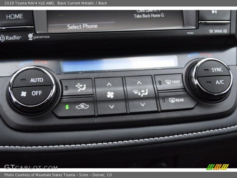 Black Current Metallic / Black 2018 Toyota RAV4 XLE AWD