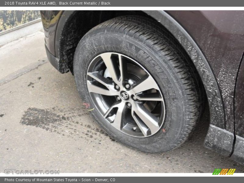 Black Current Metallic / Black 2018 Toyota RAV4 XLE AWD
