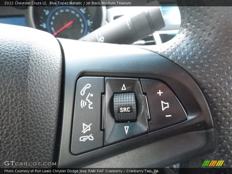 Blue Topaz Metallic / Jet Black/Medium Titanium 2012 Chevrolet Cruze LS