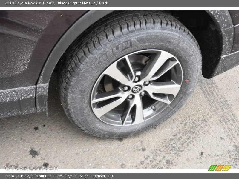 Black Current Metallic / Black 2018 Toyota RAV4 XLE AWD
