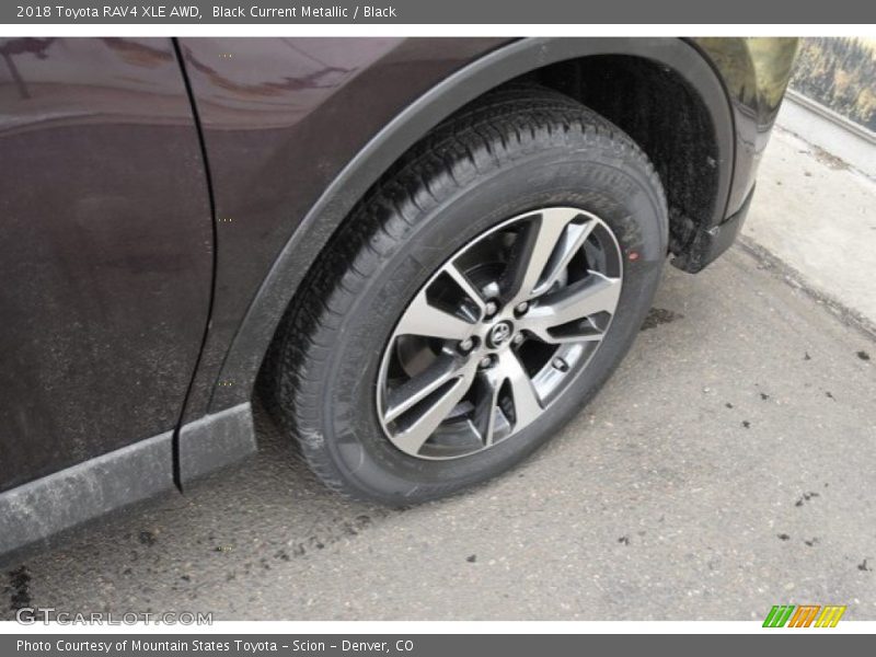 Black Current Metallic / Black 2018 Toyota RAV4 XLE AWD