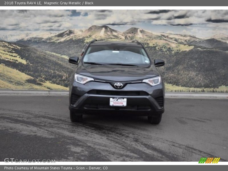 Magnetic Gray Metallic / Black 2018 Toyota RAV4 LE