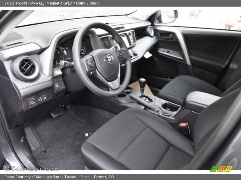 Magnetic Gray Metallic / Black 2018 Toyota RAV4 LE