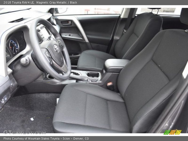 Magnetic Gray Metallic / Black 2018 Toyota RAV4 LE