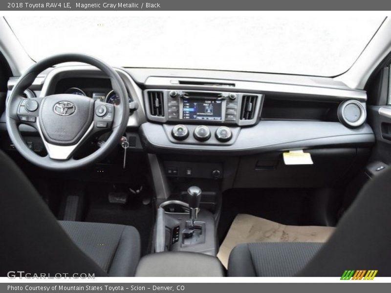 Magnetic Gray Metallic / Black 2018 Toyota RAV4 LE