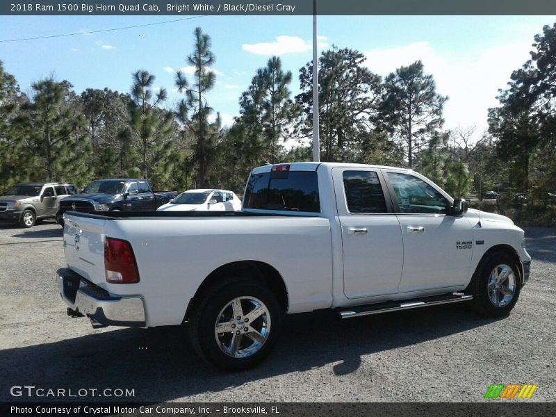 Bright White / Black/Diesel Gray 2018 Ram 1500 Big Horn Quad Cab