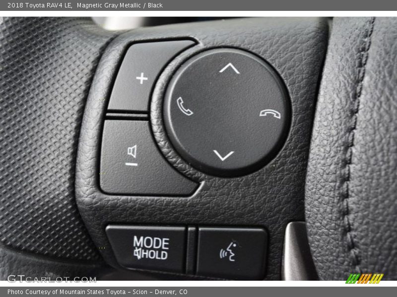 Magnetic Gray Metallic / Black 2018 Toyota RAV4 LE