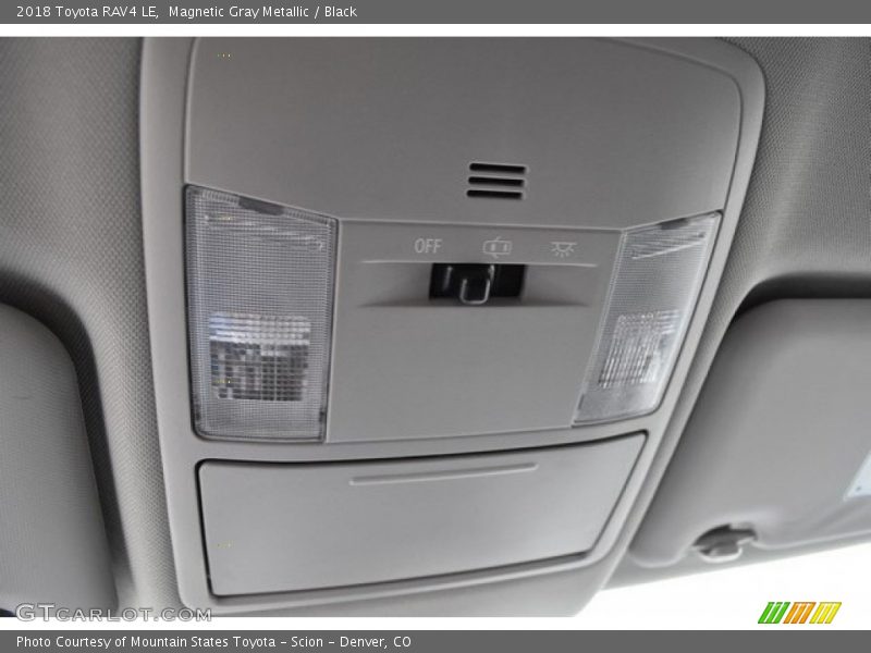 Magnetic Gray Metallic / Black 2018 Toyota RAV4 LE