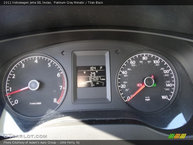 Platinum Gray Metallic / Titan Black 2011 Volkswagen Jetta SEL Sedan