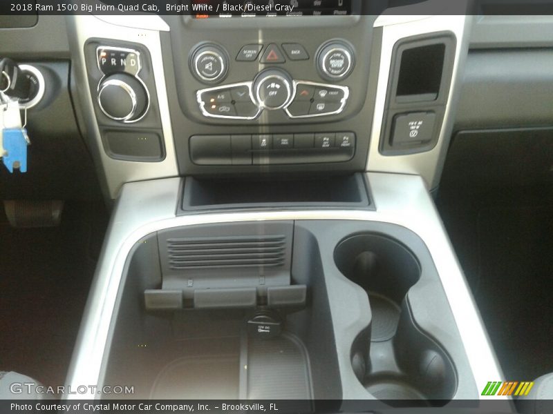 Bright White / Black/Diesel Gray 2018 Ram 1500 Big Horn Quad Cab