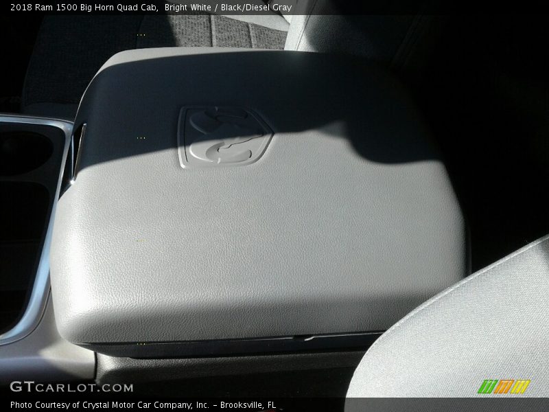 Bright White / Black/Diesel Gray 2018 Ram 1500 Big Horn Quad Cab