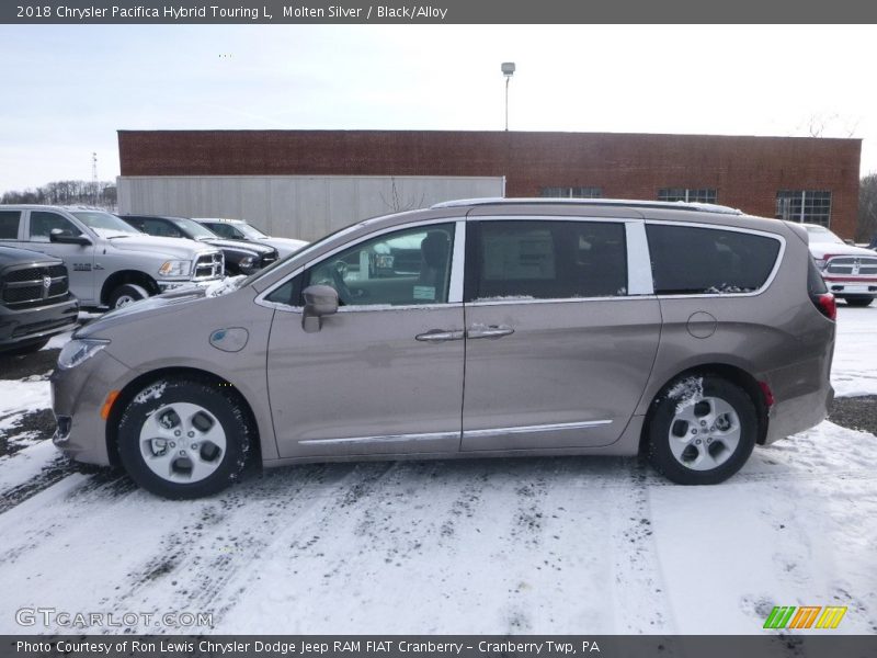 Molten Silver / Black/Alloy 2018 Chrysler Pacifica Hybrid Touring L