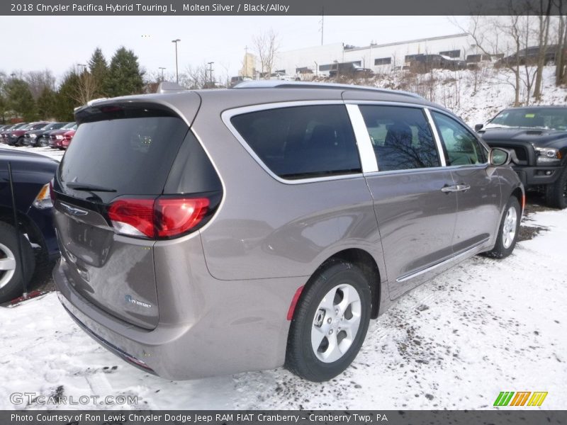 Molten Silver / Black/Alloy 2018 Chrysler Pacifica Hybrid Touring L