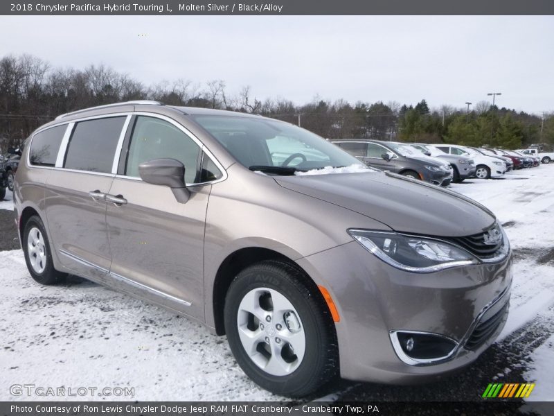 Molten Silver / Black/Alloy 2018 Chrysler Pacifica Hybrid Touring L