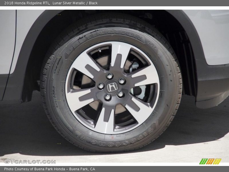 Lunar Silver Metallic / Black 2018 Honda Ridgeline RTL