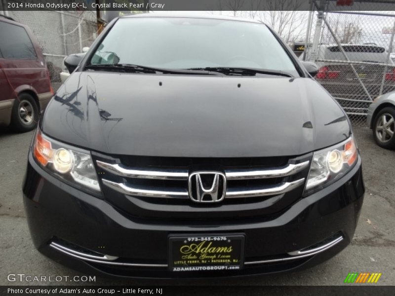 Crystal Black Pearl / Gray 2014 Honda Odyssey EX-L