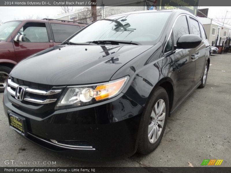 Crystal Black Pearl / Gray 2014 Honda Odyssey EX-L