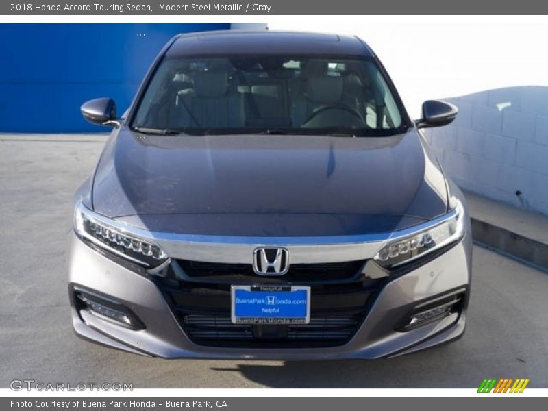 Modern Steel Metallic / Gray 2018 Honda Accord Touring Sedan