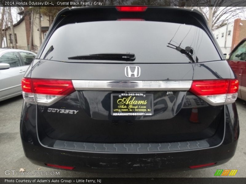 Crystal Black Pearl / Gray 2014 Honda Odyssey EX-L
