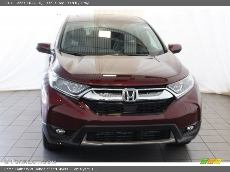 Basque Red Pearl II / Gray 2018 Honda CR-V EX