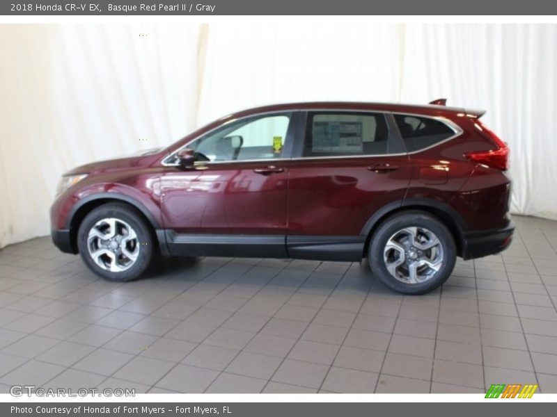 Basque Red Pearl II / Gray 2018 Honda CR-V EX