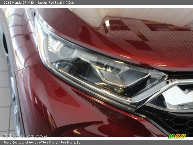 Basque Red Pearl II / Gray 2018 Honda CR-V EX