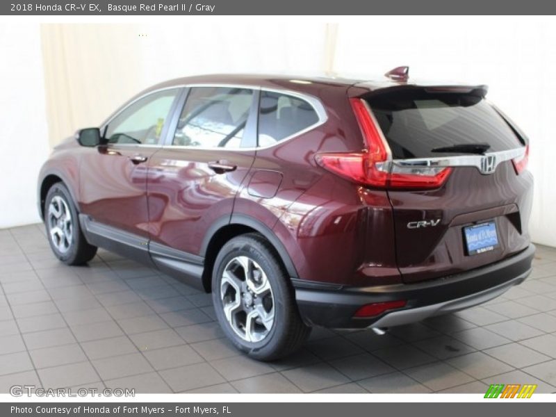 Basque Red Pearl II / Gray 2018 Honda CR-V EX