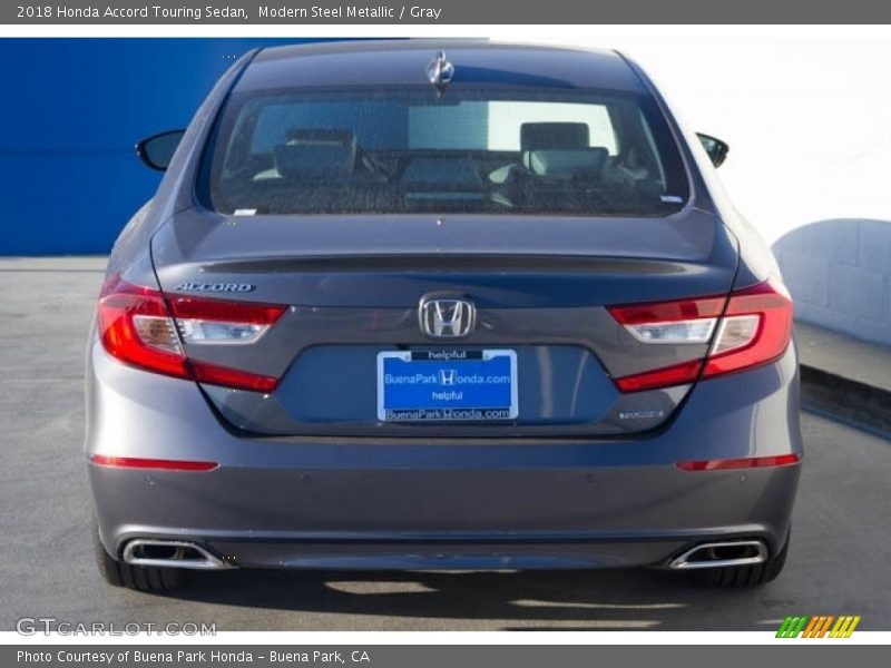 Modern Steel Metallic / Gray 2018 Honda Accord Touring Sedan