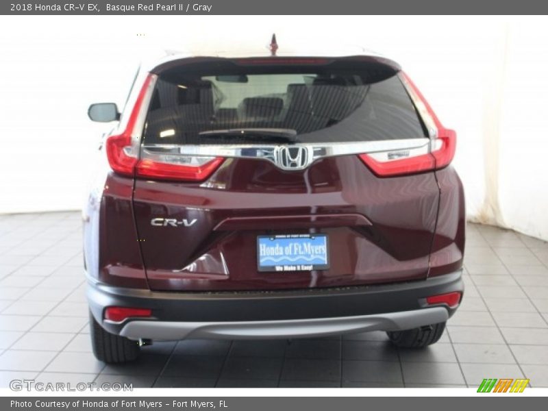 Basque Red Pearl II / Gray 2018 Honda CR-V EX