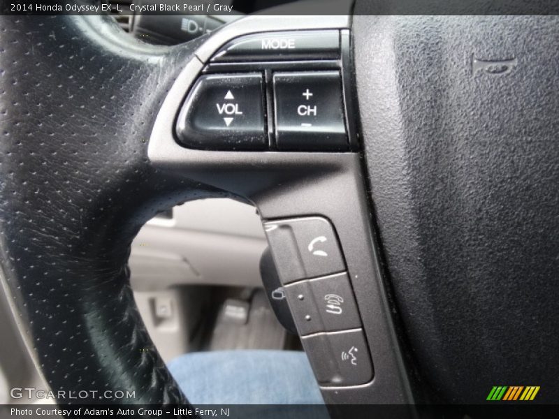 Crystal Black Pearl / Gray 2014 Honda Odyssey EX-L