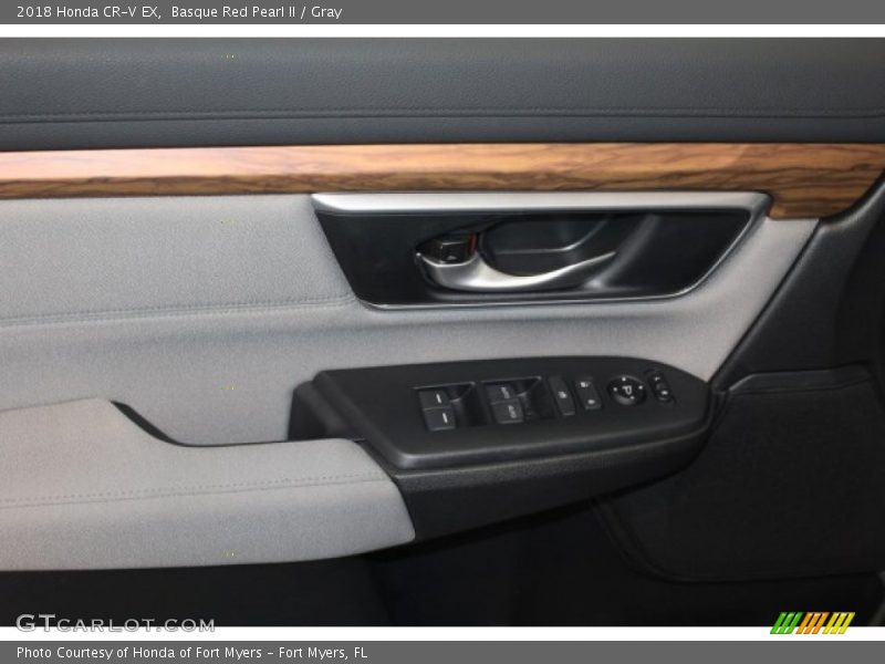 Basque Red Pearl II / Gray 2018 Honda CR-V EX