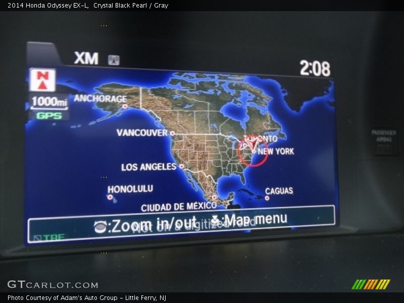 Crystal Black Pearl / Gray 2014 Honda Odyssey EX-L