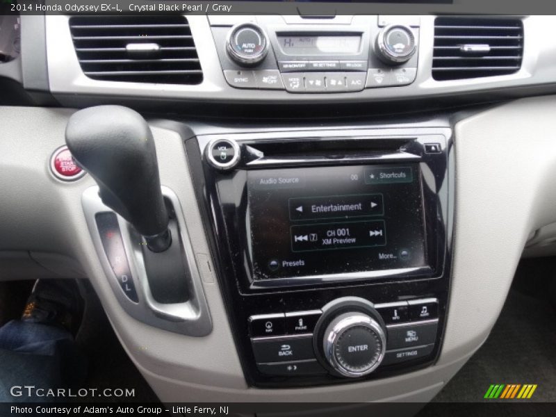 Crystal Black Pearl / Gray 2014 Honda Odyssey EX-L