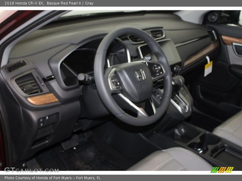Basque Red Pearl II / Gray 2018 Honda CR-V EX
