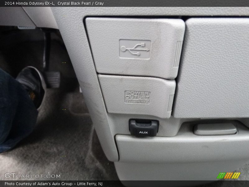 Crystal Black Pearl / Gray 2014 Honda Odyssey EX-L