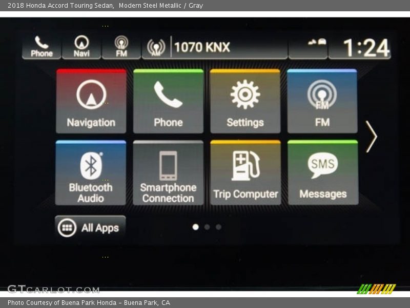 Modern Steel Metallic / Gray 2018 Honda Accord Touring Sedan