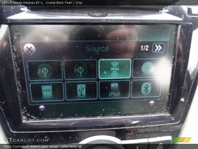 Crystal Black Pearl / Gray 2014 Honda Odyssey EX-L