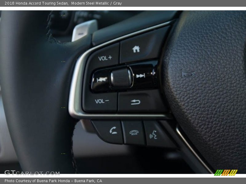 Modern Steel Metallic / Gray 2018 Honda Accord Touring Sedan