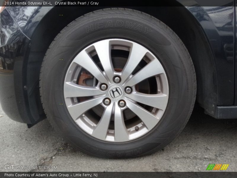 Crystal Black Pearl / Gray 2014 Honda Odyssey EX-L