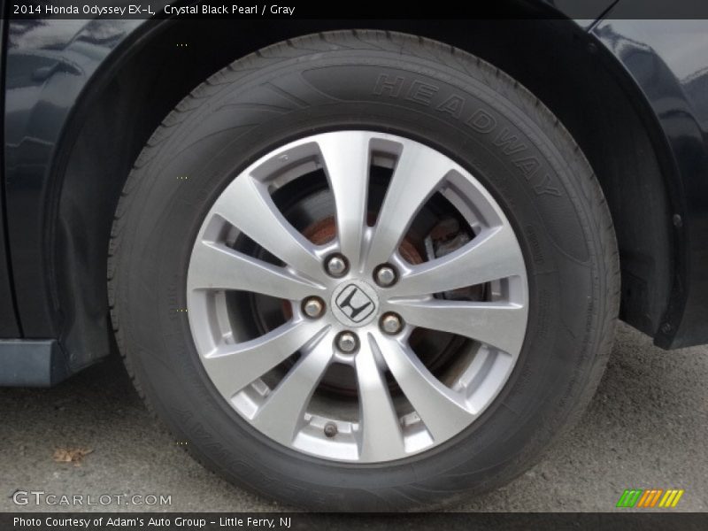 Crystal Black Pearl / Gray 2014 Honda Odyssey EX-L