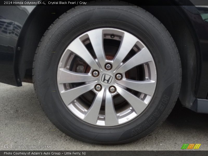 Crystal Black Pearl / Gray 2014 Honda Odyssey EX-L
