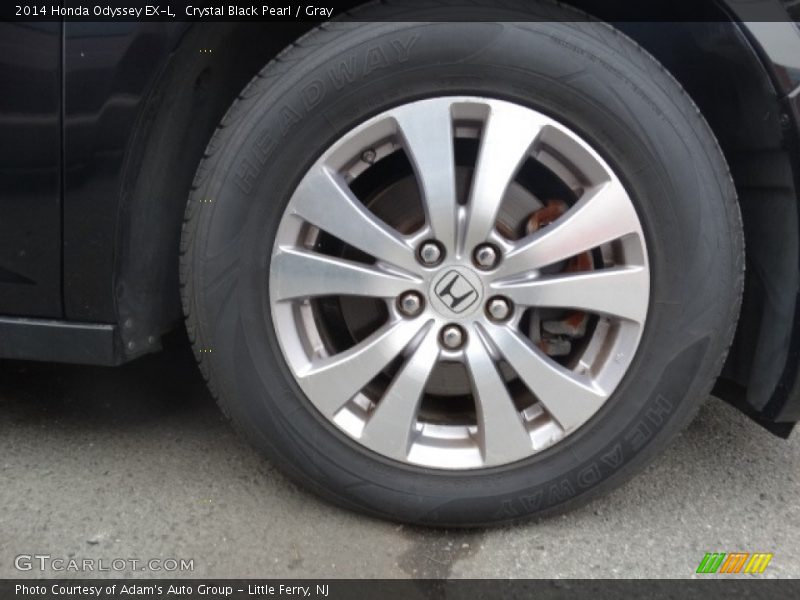 Crystal Black Pearl / Gray 2014 Honda Odyssey EX-L