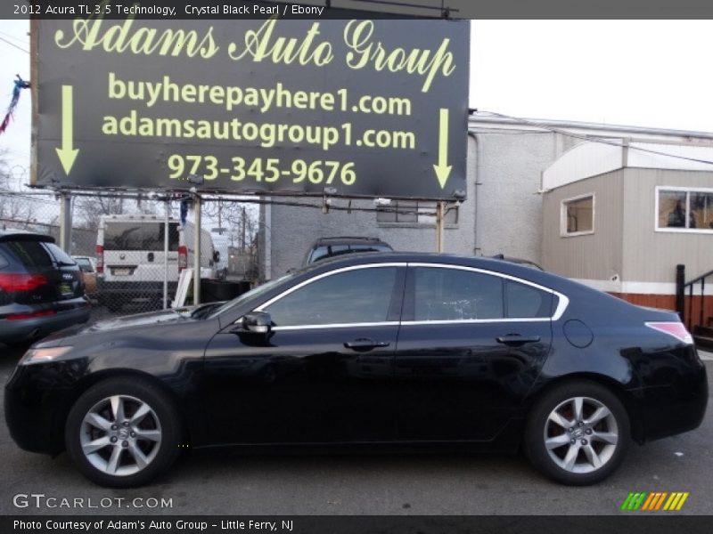 Crystal Black Pearl / Ebony 2012 Acura TL 3.5 Technology