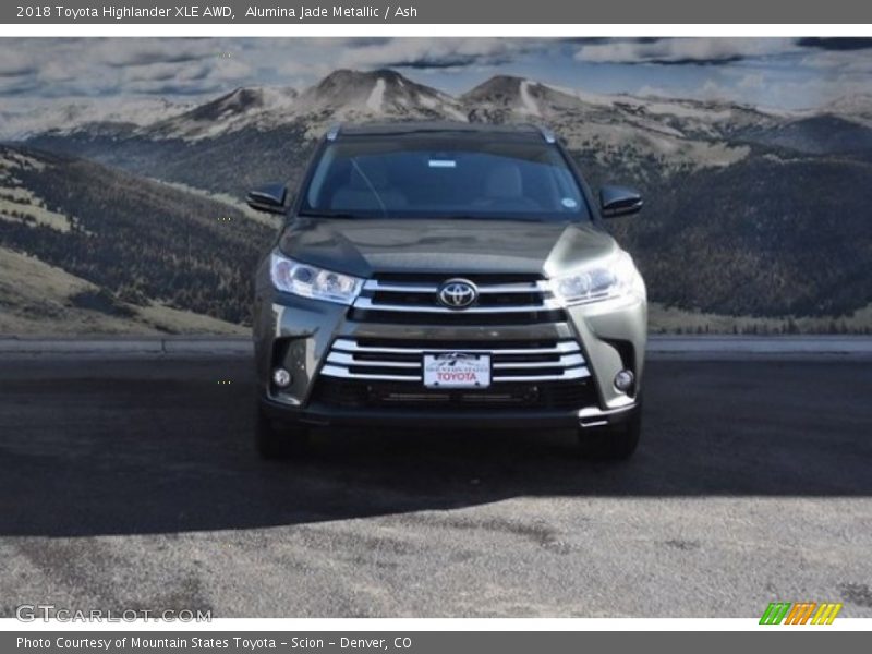 Alumina Jade Metallic / Ash 2018 Toyota Highlander XLE AWD