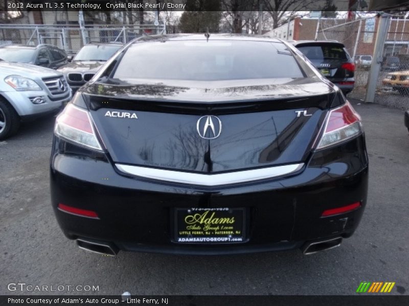 Crystal Black Pearl / Ebony 2012 Acura TL 3.5 Technology